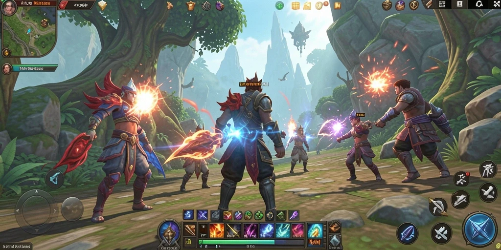 Tampilan menarik dari gameplay AYU89 dalam dunia MMORPG.