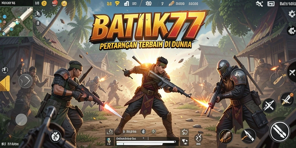 Tangkapan layar gameplay intens dari BATIK77 dengan grafis luar biasa.