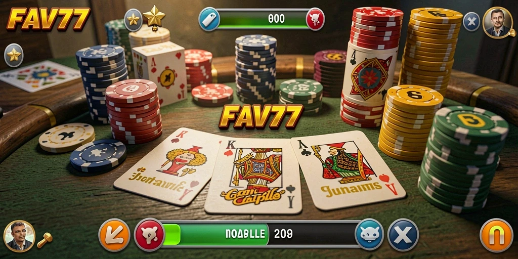 Tampilan gameplay seru dan interaktif di FAV77.