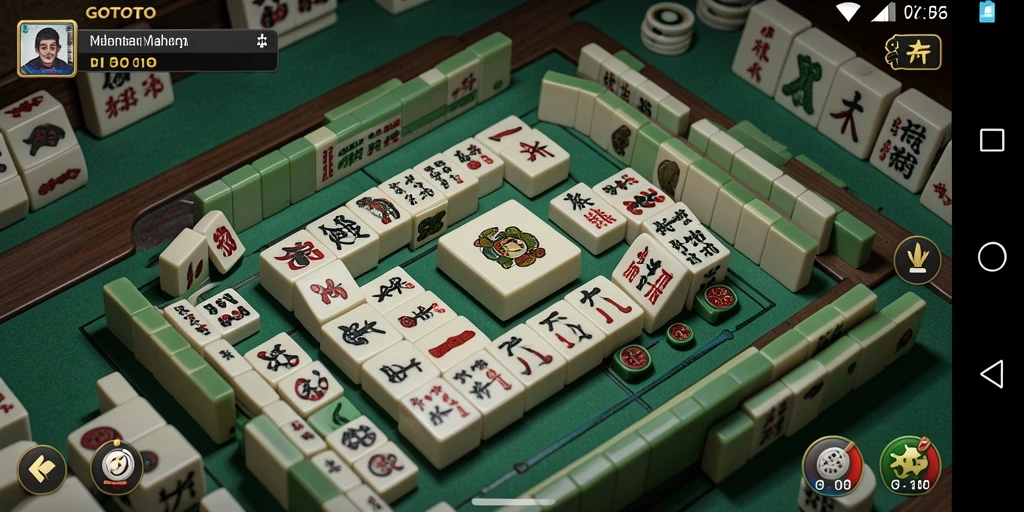 Tampilan gameplay menarik dari GOTOTO yang penuh tantangan Mahjong.