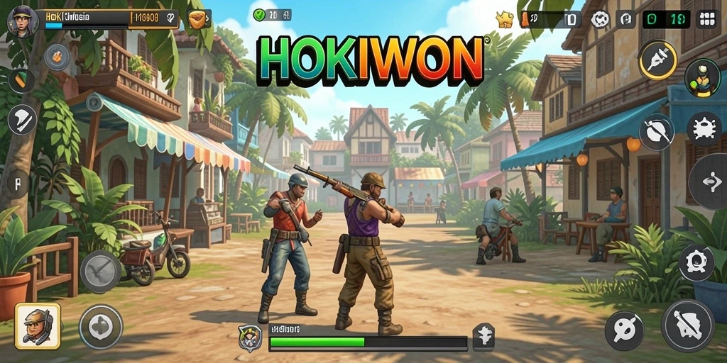 Gameplay menarik HOKIWON memperlihatkan interaksi sosial dan eksplorasi dunia.