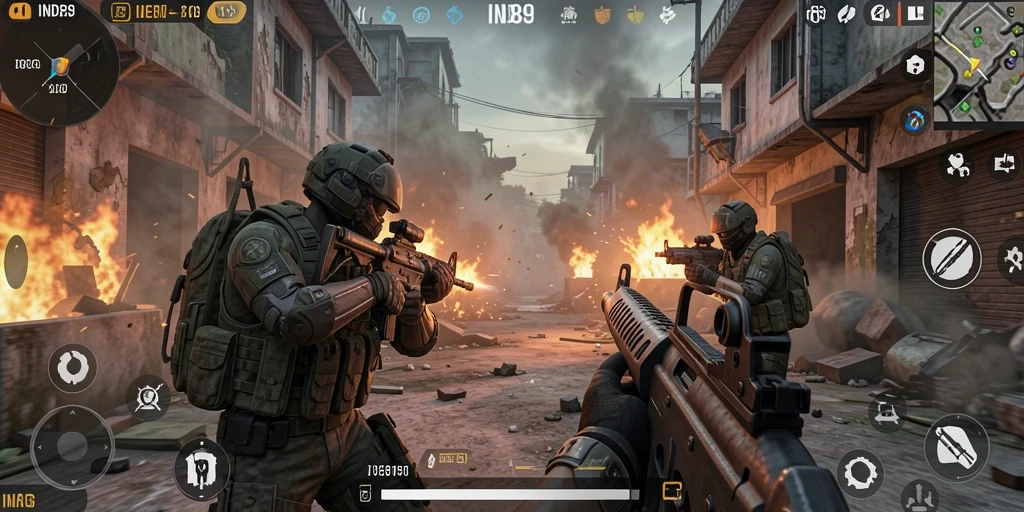 Tampilan gameplay seru dan menegangkan dari IND89 dengan aksi FPS.