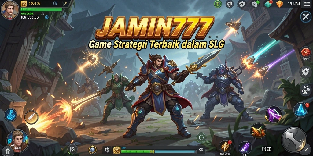 Tangkapan layar utama gameplay strategis di JAMIN777.