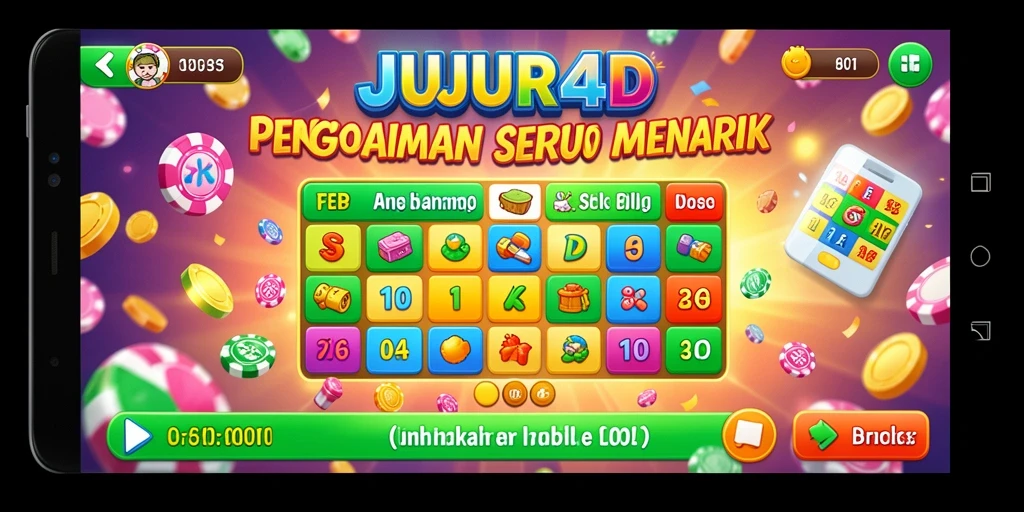 Screenshot gameplay JUJUR4D menampilkan suasana Bingo yang seru dan interaktif.