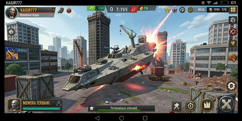Tampilan menarik gameplay Tower Defense KASIR777 dengan strategi seru.