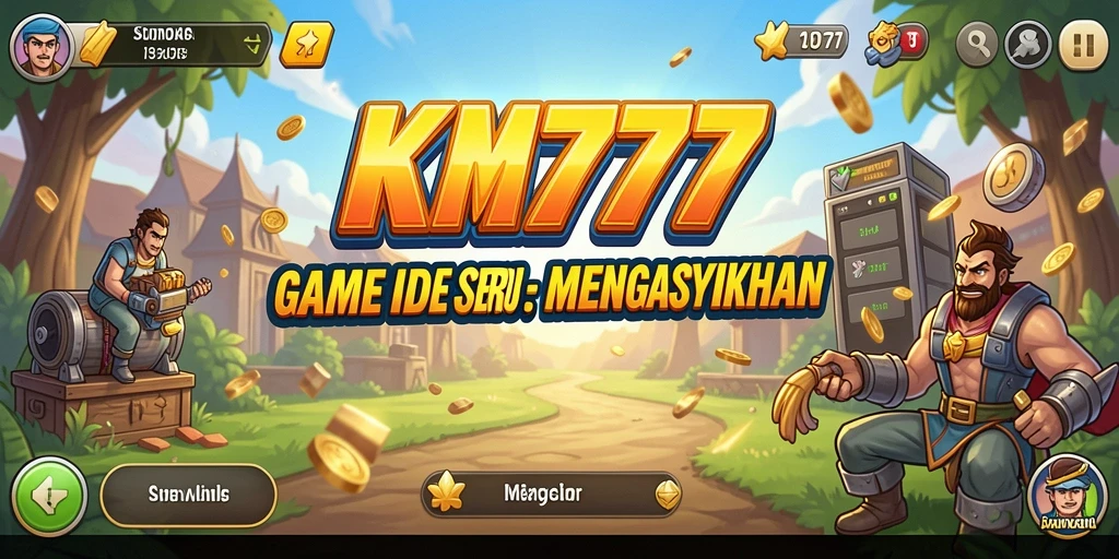 Tampilan gameplay mendebarkan dari KM777 yang menunjukkan kemajuan pemain.