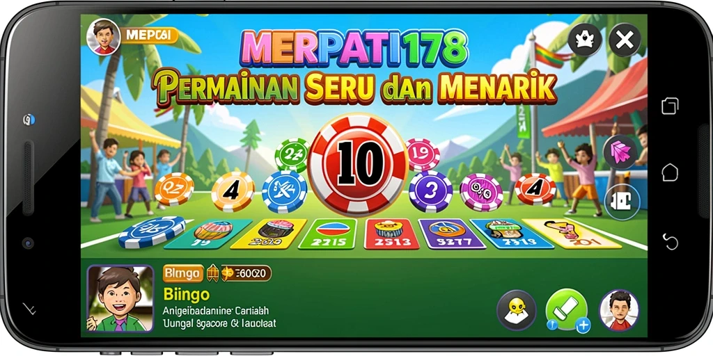 Tampilan gameplay pemainan Bingo yang menarik di MERPATI178.