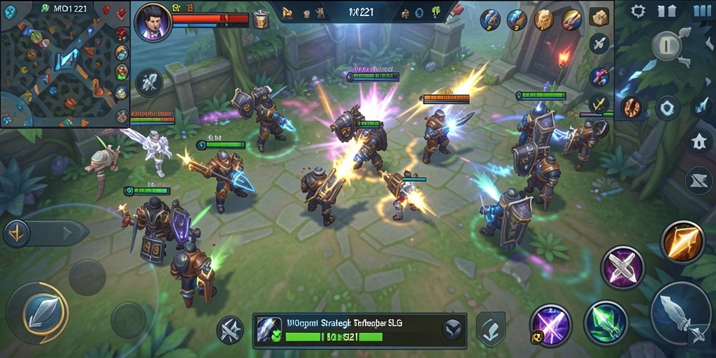 Tangkapan layar gameplay MPO1221 yang menunjukkan strategi menarik dalam SLG.