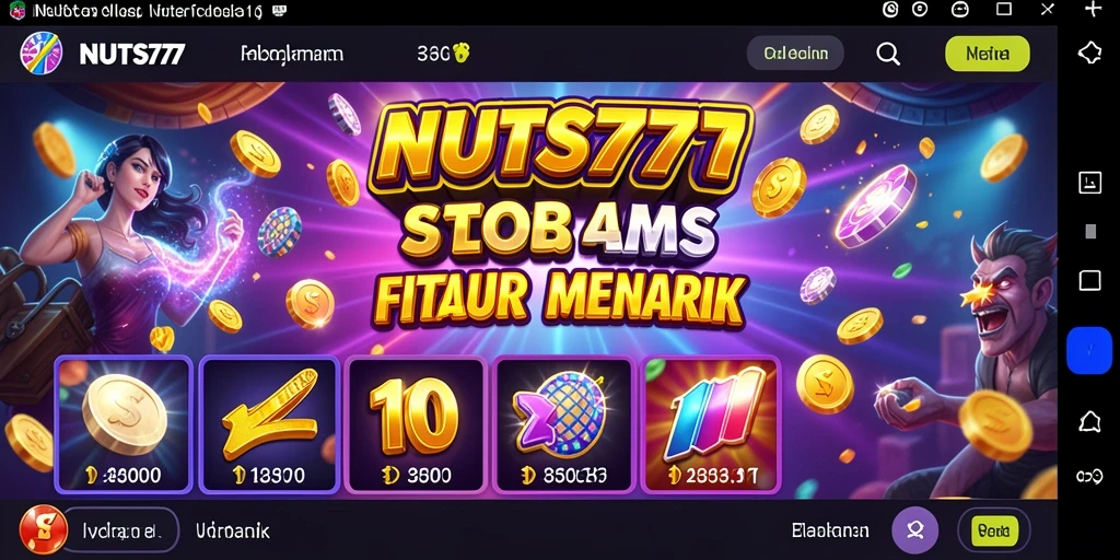 Tampilan screenshot NUTS777 menampilkan aksi dan grafik slot yang menawan.