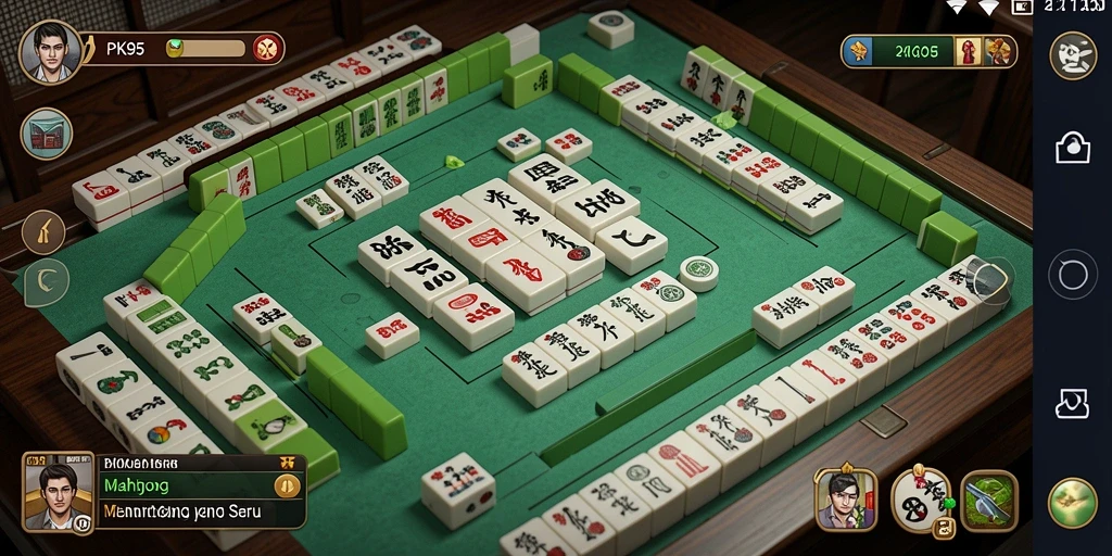 Tampilan gameplay PK95 menampilkan papan Mahjong yang menarik dan interaksi pemain.