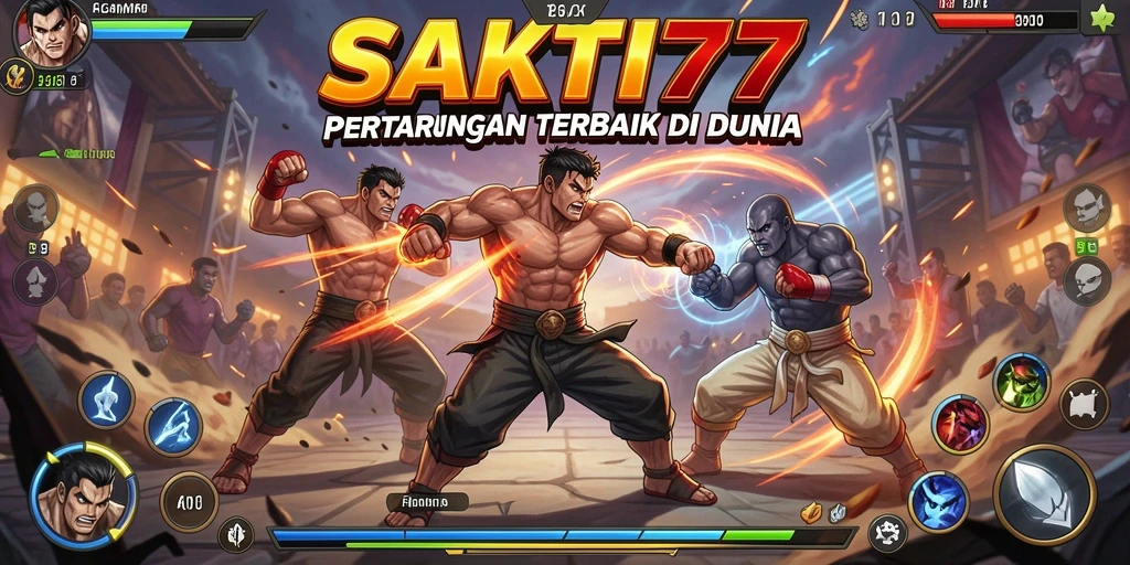 Tampilan seru dari pertarungan di SAKTI77 dengan karakter beragam.