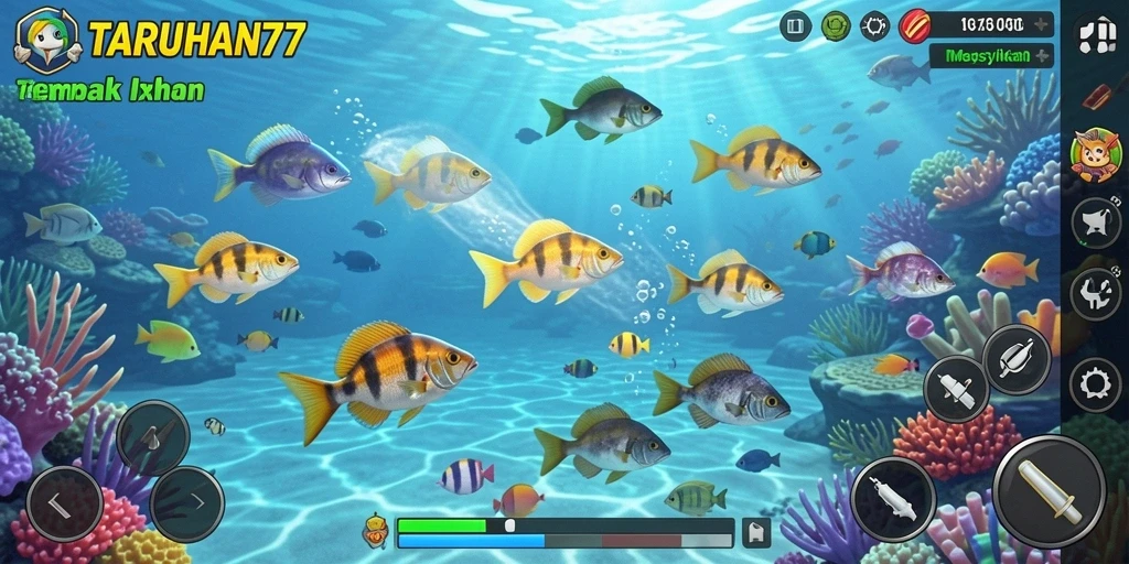 Gameplay menembak ikan yang seru dan mengasyikkan di TARUHAN77.