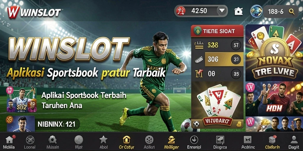 Screenshot utama WINSLOT menampilkan fitur taruhan yang menarik.